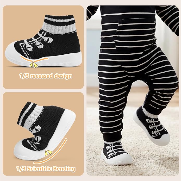 STQ Baby/Toddler Sock Walking Shoes Infant Slippers - Image 4