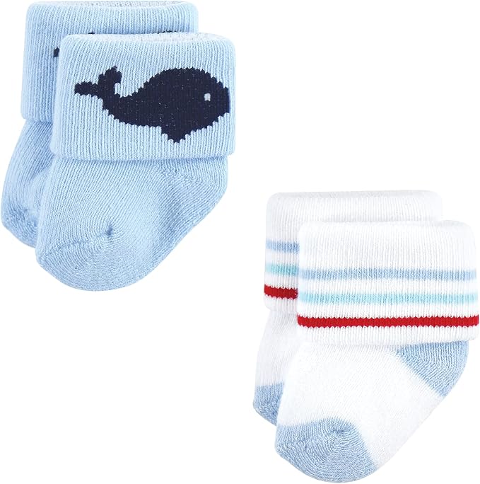Hudson Baby Baby 8-pack Cotton Rich Newborn and Terry Socks - Image 5