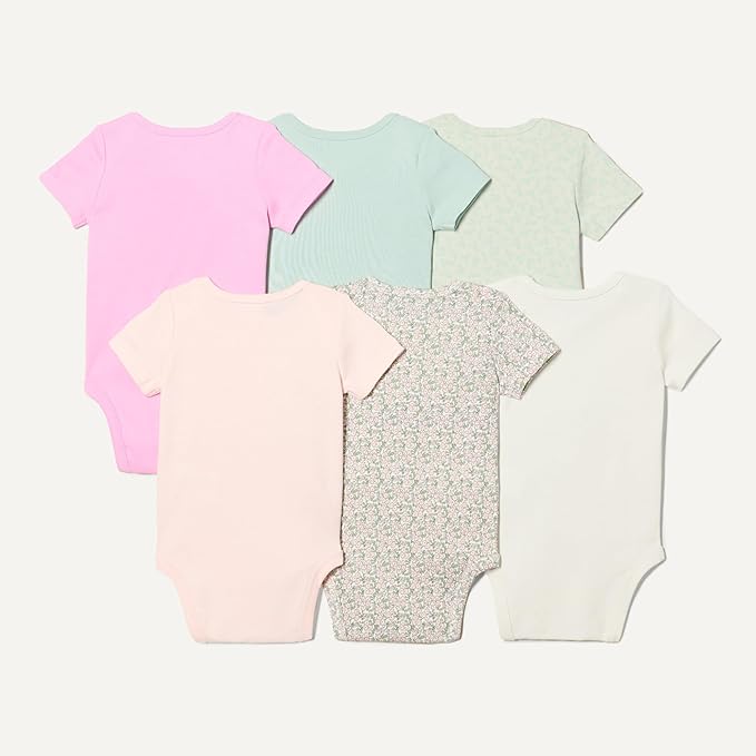 Amazon Essentials Unisex Babies' Short-Sleeve Bodysuits - Image 4
