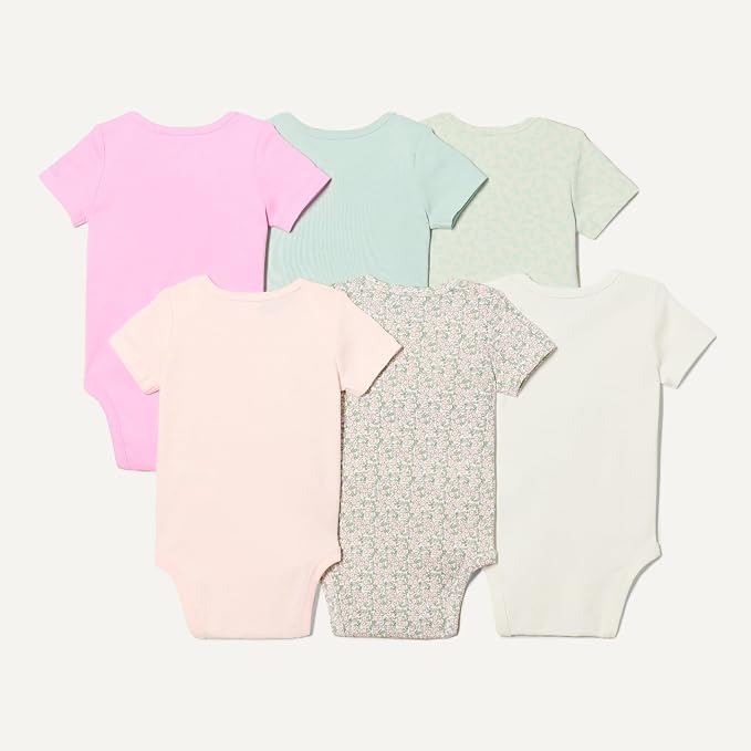 Amazon Essentials Unisex Babies' Short-Sleeve Bodysuits - Image 4