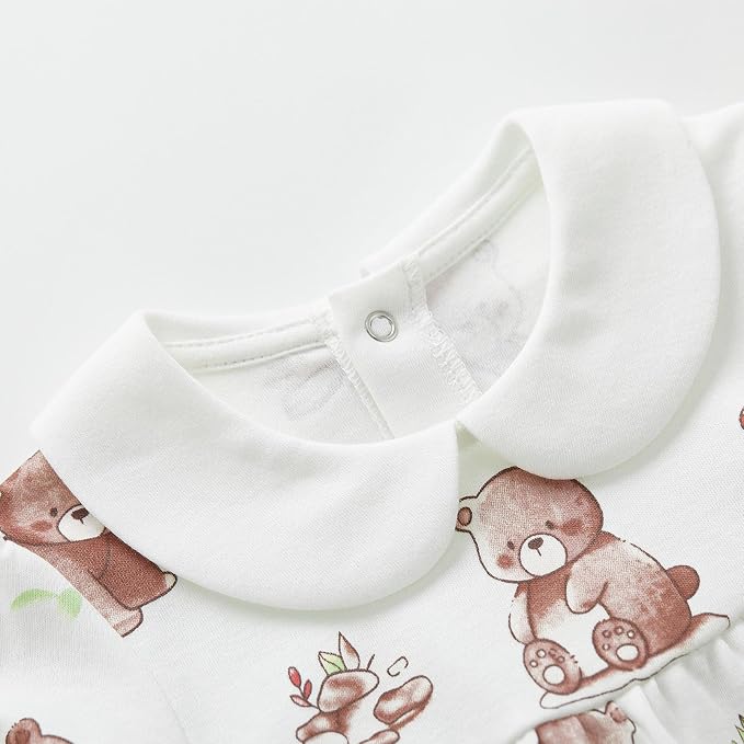 pureborn Baby Girls Boys Bodysuit One-Piece Romper 0-24 Months - Image 3