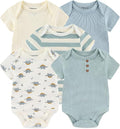 Kiddiezoom Newborn Baby Unisex Cotton One-Piece Bodysuits Baby Gift 5-Pack Baby by Kiddiezoom