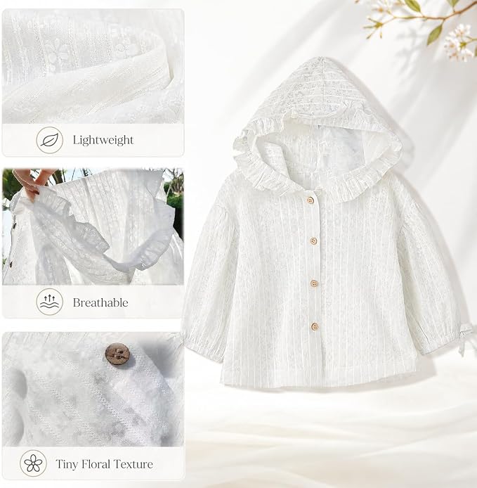 Infant Sun Protective Coat Breathable Outerwear Hoodie - Image 4