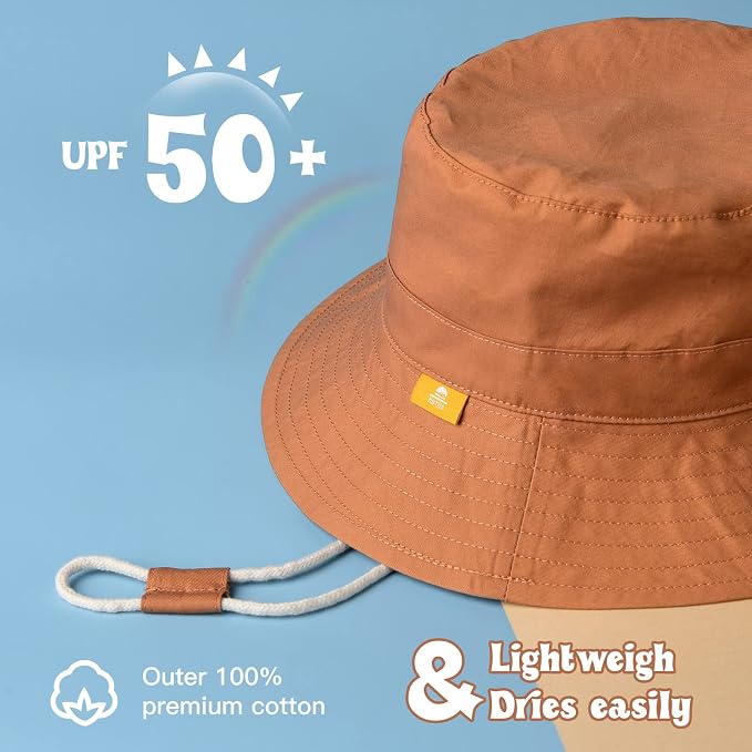 Baby Sun Hat for Boy Girl Toddler Summer Bucket Hat Kids Sun Protection Beach - Image 2