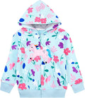 Baby Girl Zip-up Jacket Rainbow Unicorn Cotton Hoodie Sweatshirt Toddler Fall by Popshion