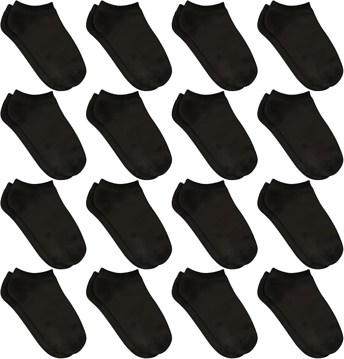 Toddler Socks, 16 Pairs Low Cut Ankle Socks by SPTRAMLE