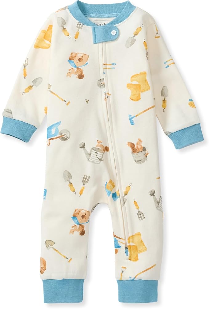 Burt's Bees Baby Unisex Sleep and Play Pajama, Footless One-Piece Zipper PJ | by BurtsBeesBaby