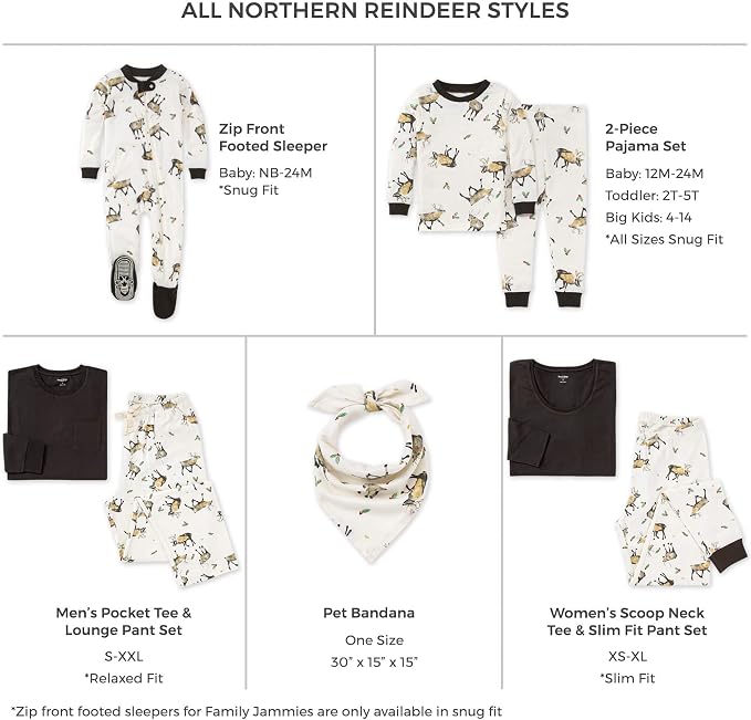 Burt's Bees Baby Matching Family Jammies, Organic Cotton, Holiday Pajamas - Image 2