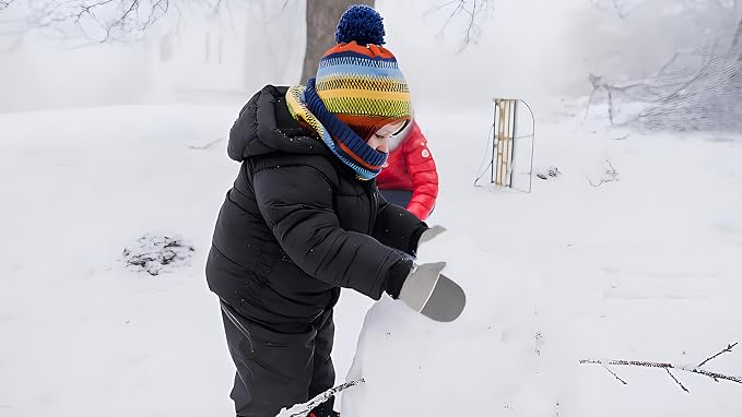 Toddler Gloves Kids Mittens Winter Warm Lined Fleece Gloves Waterproof Snow - Image 3