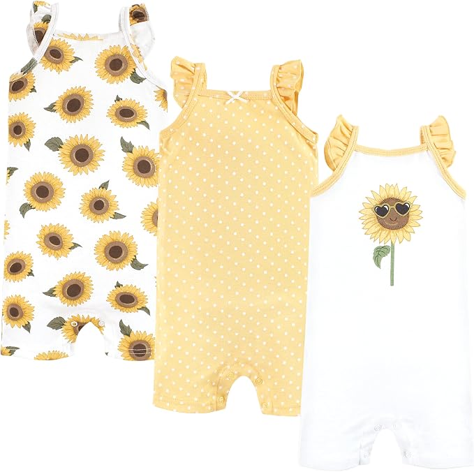 Hudson Baby Unisex Cotton Rompers by HudsonBaby