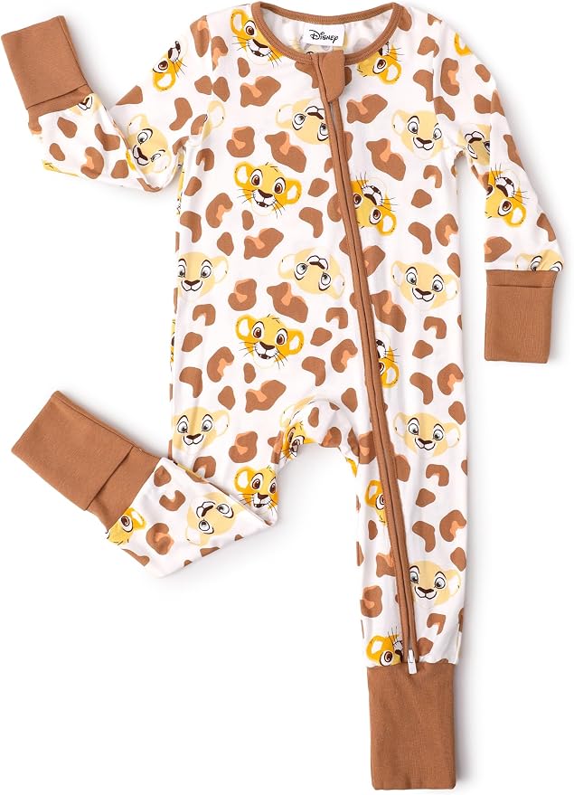 Disney Baby Viscose Made from Bamboo 2-Way Zipper Footie Outfit NB to Inf by Disney