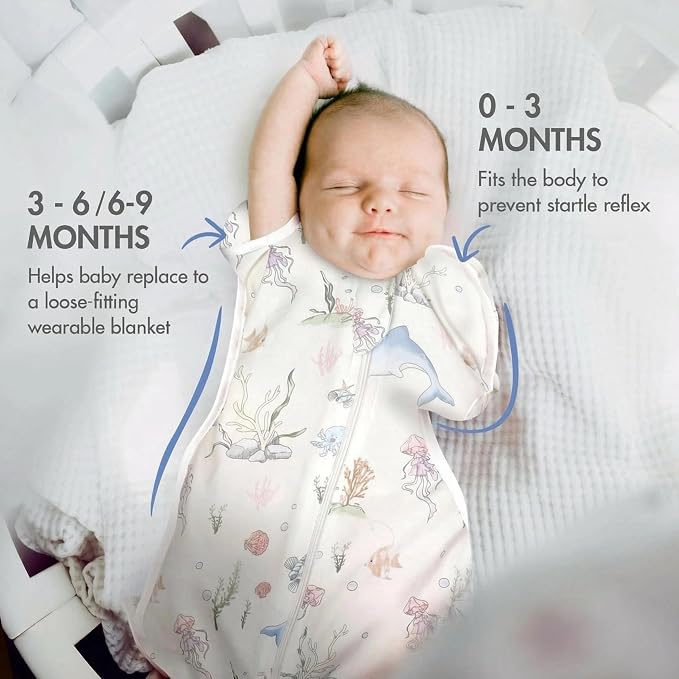 ANYEDDE 2-Pack Arms Up Swaddle 0-3 Months, Newborn Swaddle - Image 3
