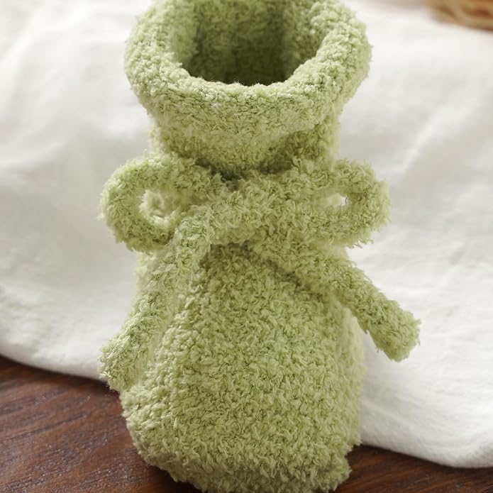 LAWKUL Cotton Baby Booties Newborn Fleece Shoes Sock - Image 6