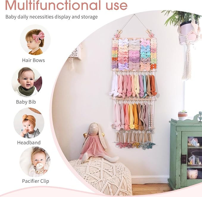 POVETIRE Headband Holder Hair Bows Organizer - Image 4