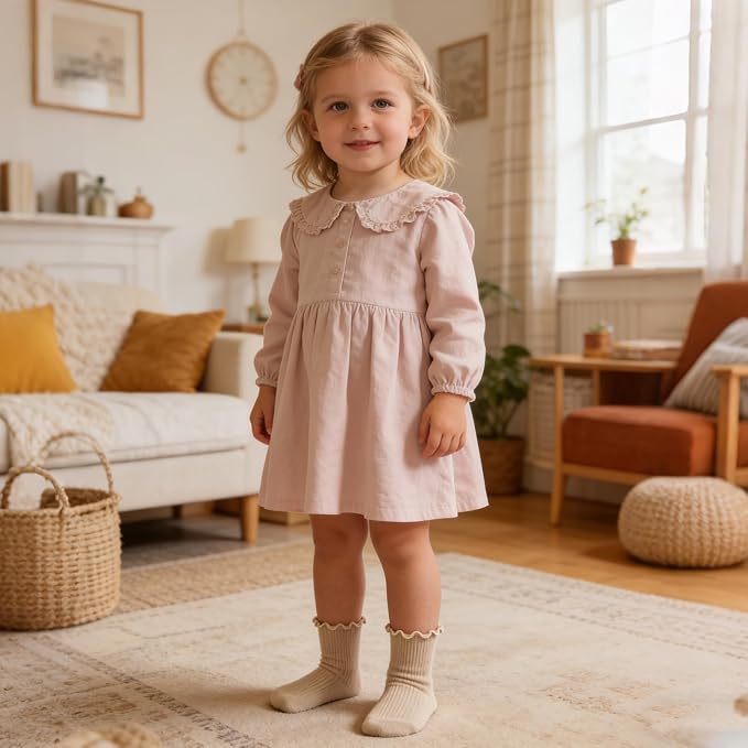 Baby Toddler Essentials Non-Slip Crew Socks - Image 3
