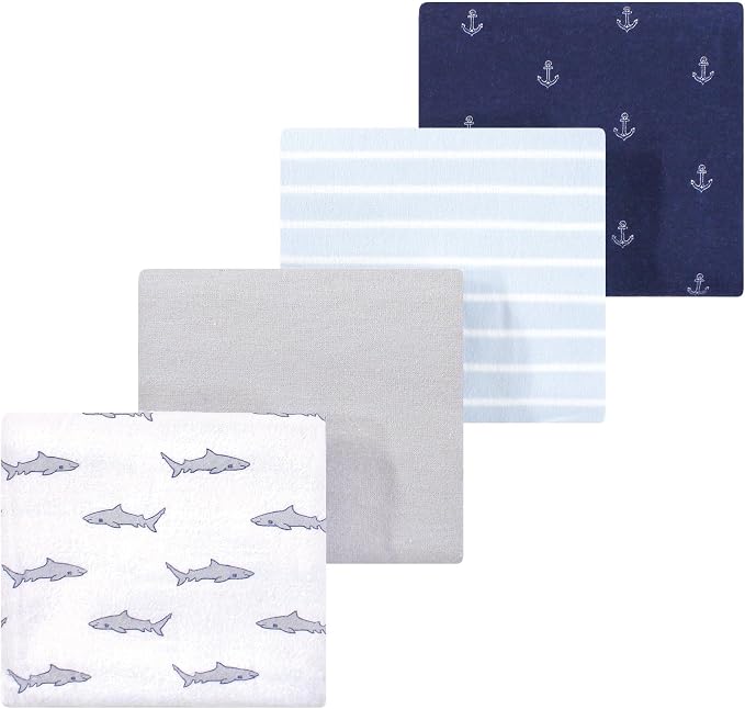 Luvable Friends Little Treasure Flannel Receiving Blankets 4pk by Luvable+Friends