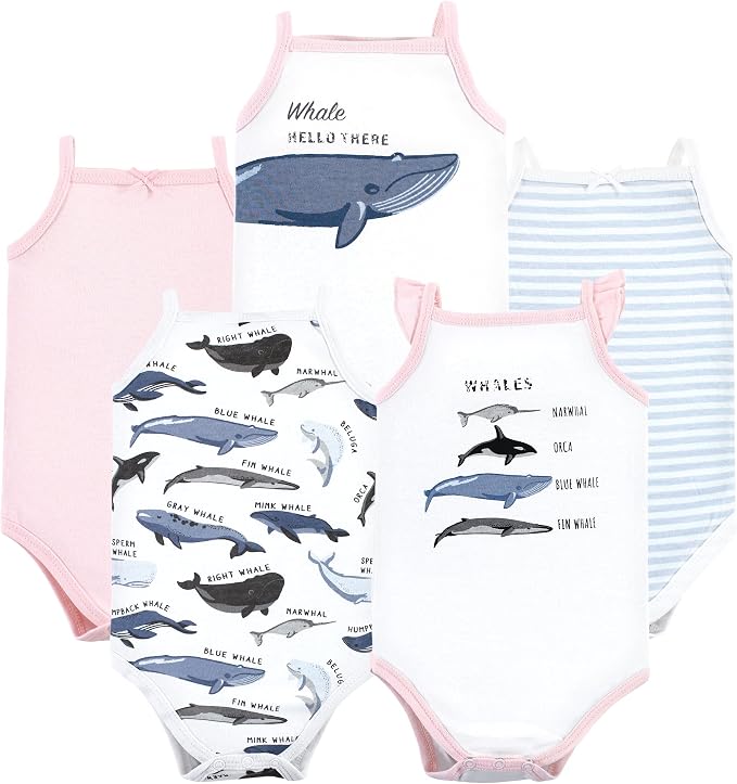 Hudson Baby Unisex Baby Cotton Sleeveless Bodysuits by HudsonBaby