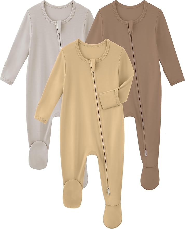 Yoofoss Viscose Bamboo Baby Pajamas Newborn Sleepers by YOOFOSS