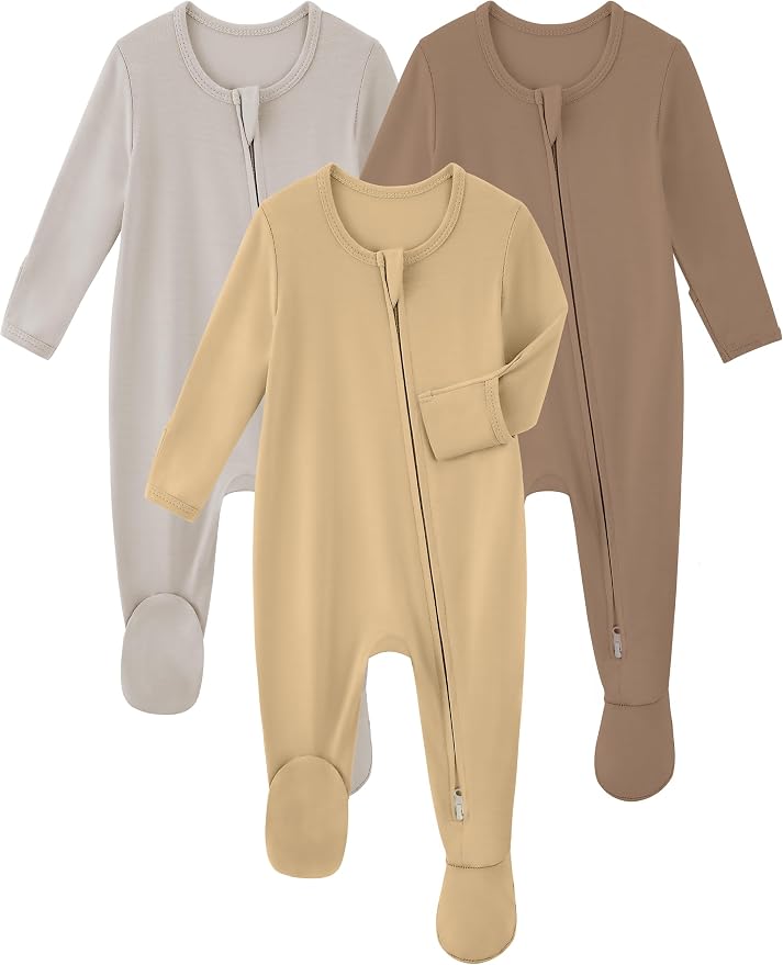 Yoofoss Viscose Bamboo Baby Pajamas Newborn Sleepers by YOOFOSS