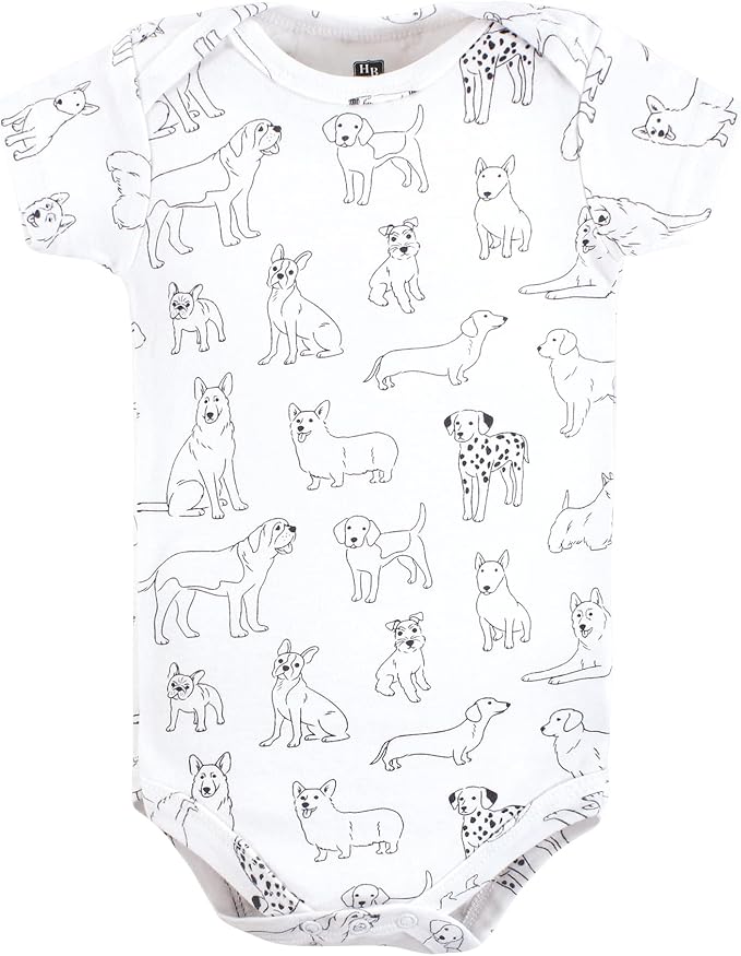 Hudson Baby Baby Boys' Cotton Bodysuits 7-pack - Image 4