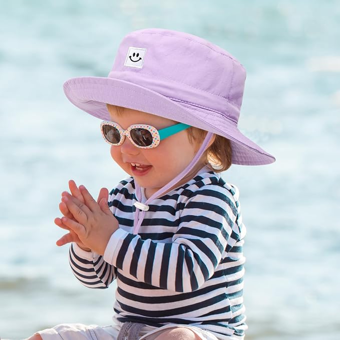 Baby Toddler Sun Hat, Kids Summer UPF 50+ Foldable Beach Bucket Hat - Image 2