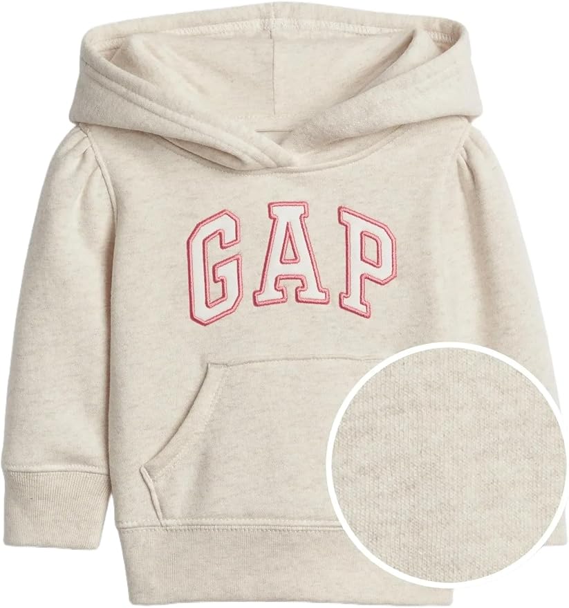 GAP Baby-Girls Playtime Favorites Logo Pullover Hoodie Hooded Sweatshirt by GAP