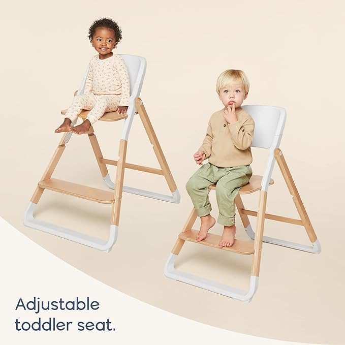 Ergobaby Evolve Baby Essentials Portable High Chair, Dark Wood