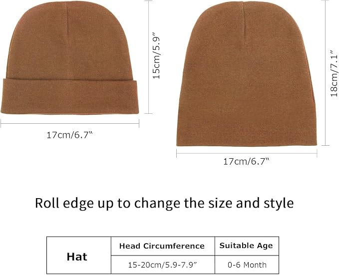DRESHOW BQUBO 6 Pack Baby Beanie Hats - Image 5
