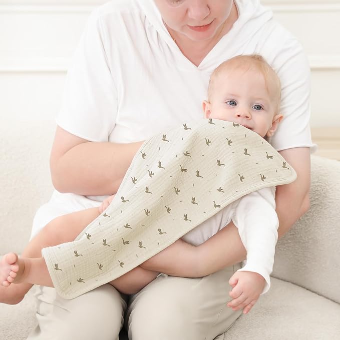 Susurration Muslin Burp Cloths, Soft Baby Burping Cloths - Image 6