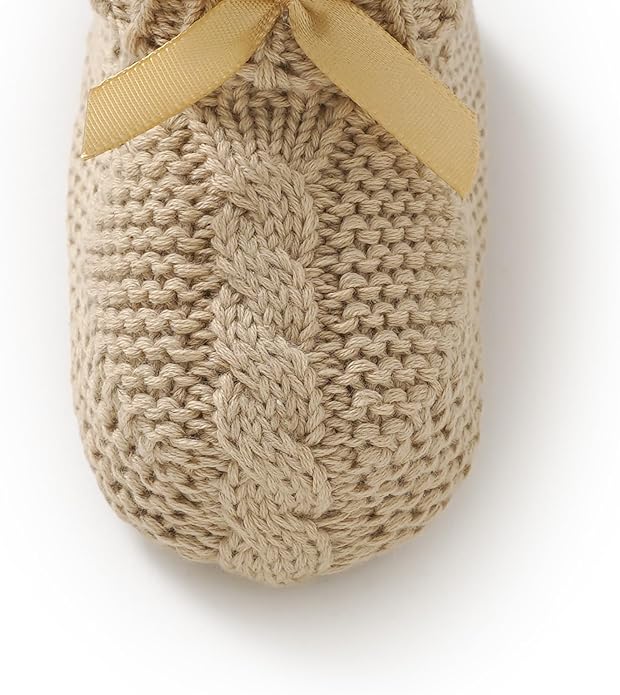 Baby Booties Newborn 100% Cotton Cozy Knit First Shoes | Soft Cute Shower Gift - Image 7