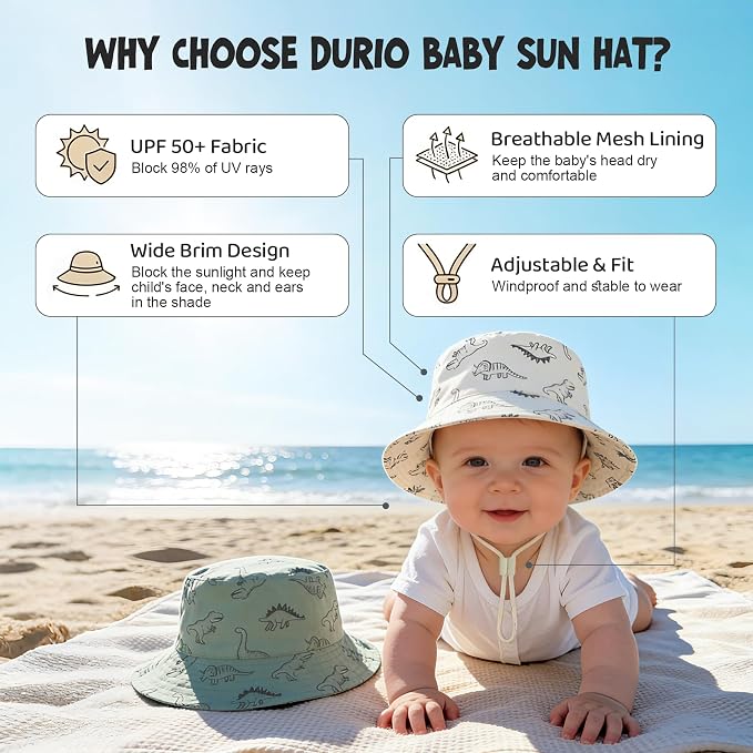 Durio 2-Pack Baby Bucket Hat - Image 4