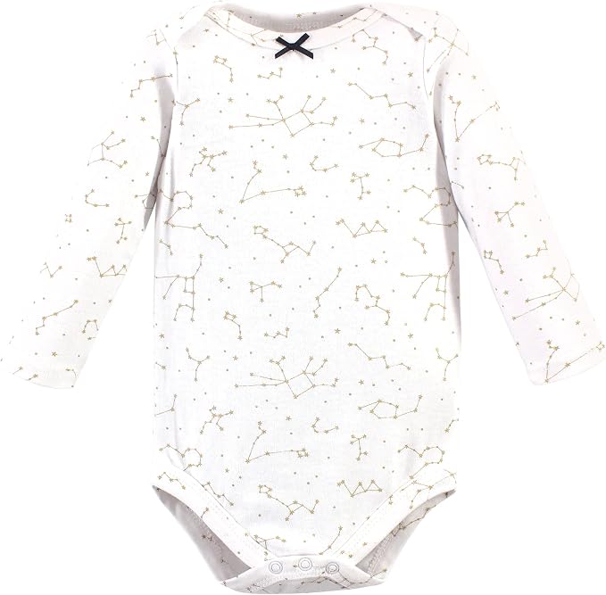 Hudson Baby Baby Girls' Cotton Long-sleeve Bodysuits 3-pack - Image 4