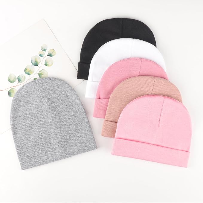 DRESHOW BQUBO 6 Pack Baby Beanie Hats - Image 7