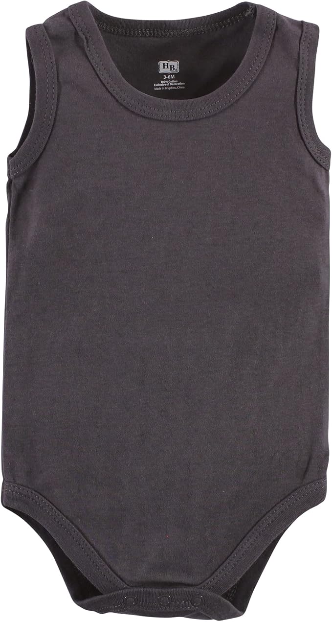 Hudson Baby Unisex Baby Cotton Sleeveless Bodysuits - Image 6