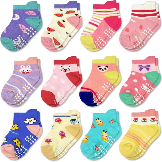 Tphon Non Slip Kids Toddler Socks by TPHON