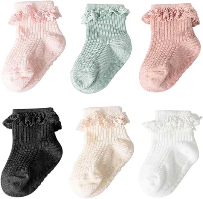 DRESHOW BQUBO Baby Girls Toddler Anti Slip Socks by DRESHOW