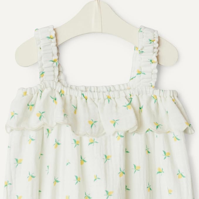 Amazon Essentials x Sofia Grainge Baby Girls' Cotton Gauze Sleeveless Romper - Image 4