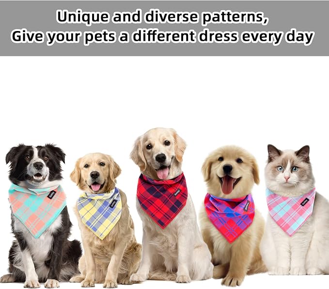 Spring Dog Bandana Large Cotton - Image 5