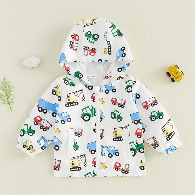Toddler Baby Girl Windbreaker Jacket Zip Up Hoodie Long Sleeve Sweatshirt - Image 5