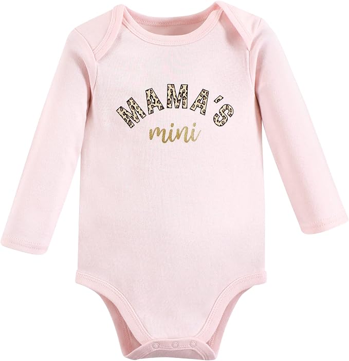 Hudson Baby Baby Girls' Cotton Long-sleeve Bodysuits 3-pack - Image 3