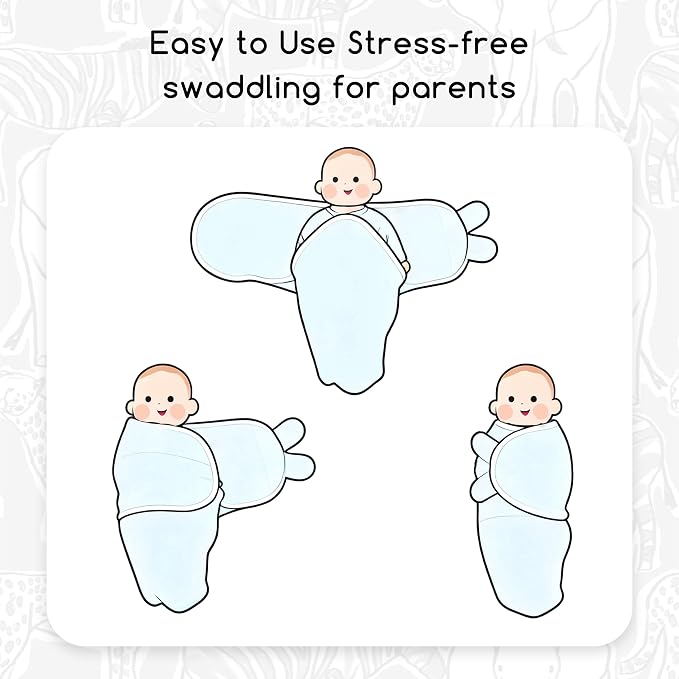 Cotton Swaddles for Newborn, Baby Newborn Swaddle 0-3 Month | 2-Pack Soft - Image 6