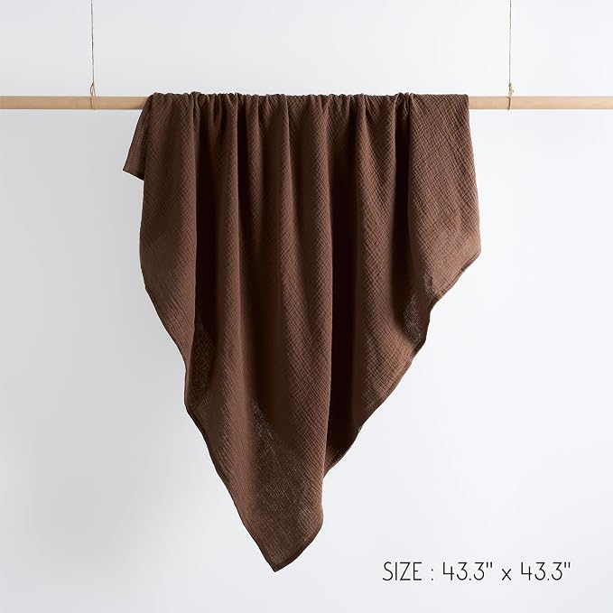 Meracorallo Muslin Swaddle Blanket, 100% Cotton Receiving Blanket - Image 8