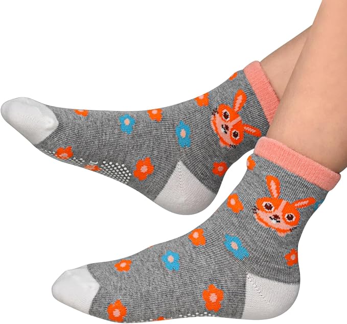 SkiBeaut Baby Toddlers Girls Socks, 12 Pairs Non Slip Kids Grips Toddler Grippy - Image 6