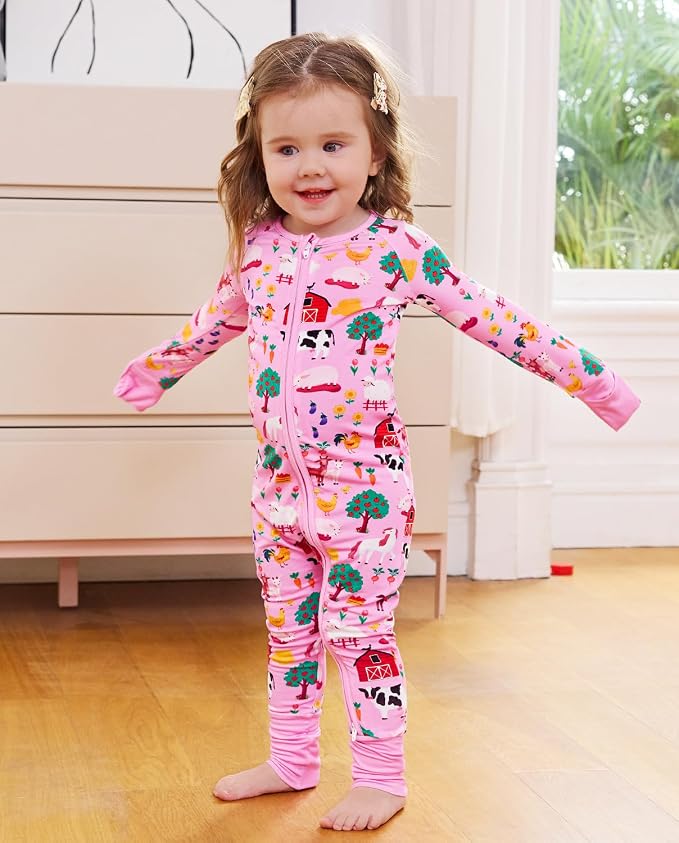 babee Reshinee Viscose derived from bamboo Baby Pajamas Convertible Footie - Image 3