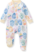 Burt's Bees Baby Girls' Organic Cotton, Sleep and Play Footed Pajamas | Easy by BurtsBeesBaby