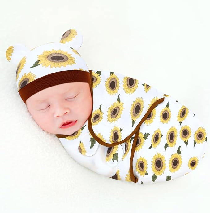 Dizila 2 Sets Adjustable Soft Cotton Blend Newborn Infant Baby Girl Receiving - Image 6
