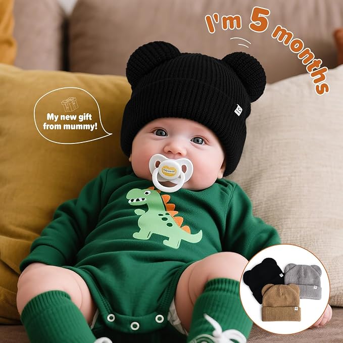 DANMY Baby Beanie Winter Knit Hat - Image 3