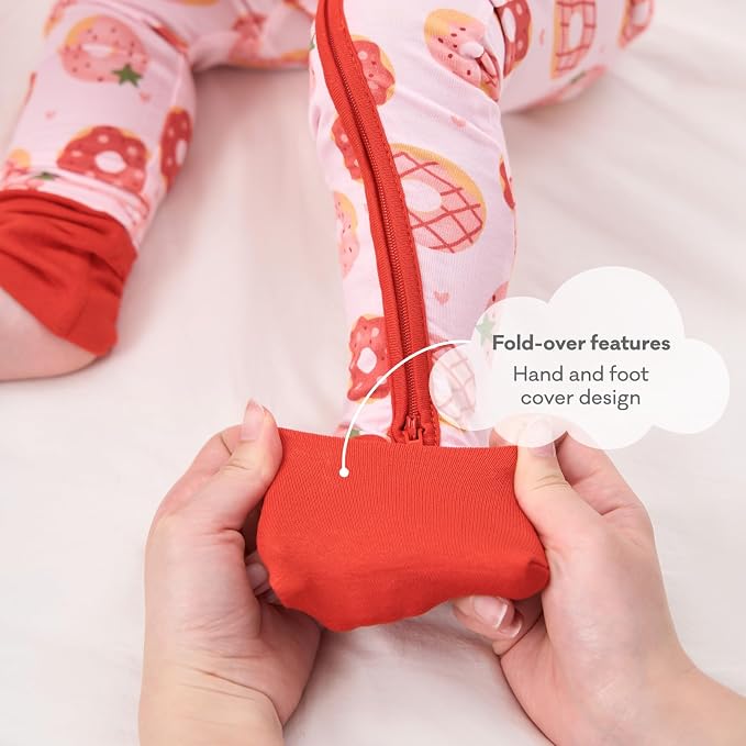 pureborn Baby Sleeper Viscose from Bamboo Zipper Footies 0-24 Months - Image 6
