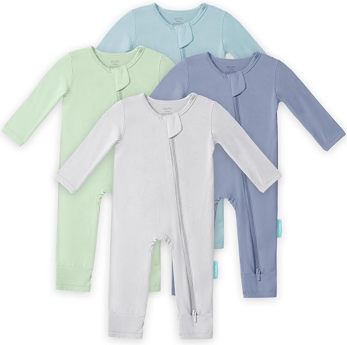 PurComfy Bamboo Viscose Baby Romper, Long Sleeve Pajmas by PurComfy
