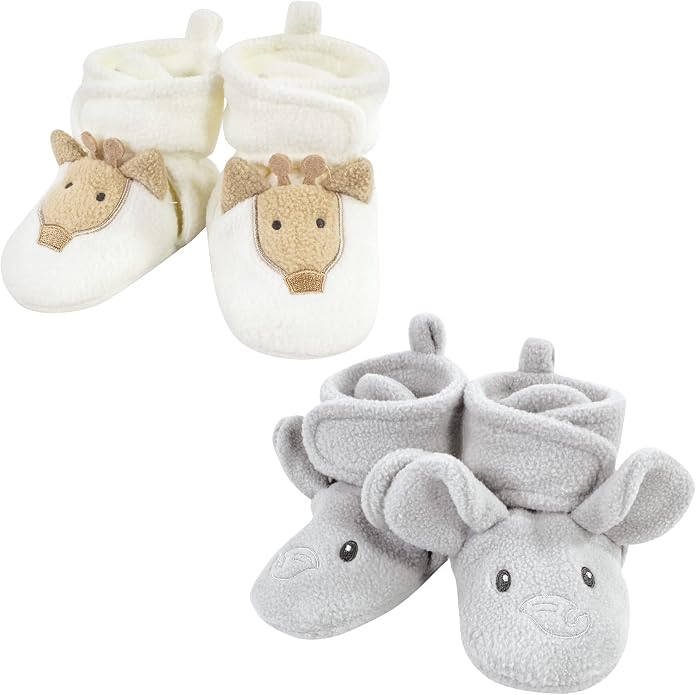 Hudson Baby Baby Animal Fleece Booties 2-pack by HudsonBaby